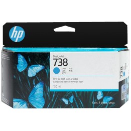HP 738 - 130 ml - ciano - originale - DesignJet - cartuccia d'inchiostro - per D