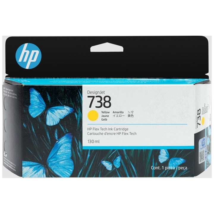 HP 738 - 130 ml - giallo - originale - DesignJet - cartuccia d'inchiostro - per