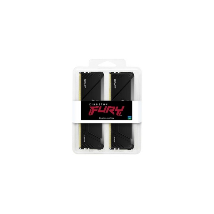 Kingston FURY Beast RGB - DDR4 - kit - 16 GB: 2 x 8 GB - DIMM 288-PIN - 3600 MT/ (KF436C17BB2AK2/16)