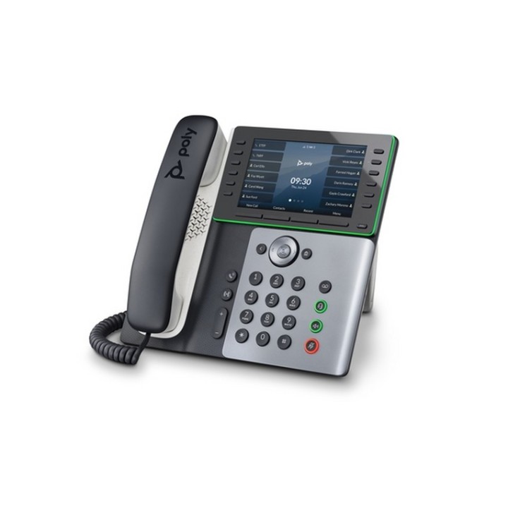 Poly Edge E550 IP Phone and PoE-enabled - Replaces Poly SKU 2200-87050-025