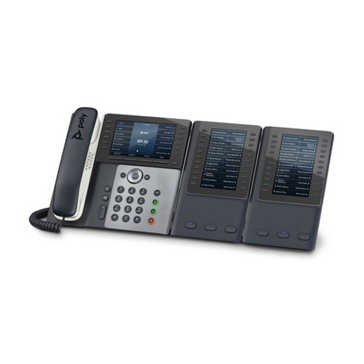 Poly Edge E550 IP Phone and PoE-enabled - Replaces Poly SKU 2200-87050-025