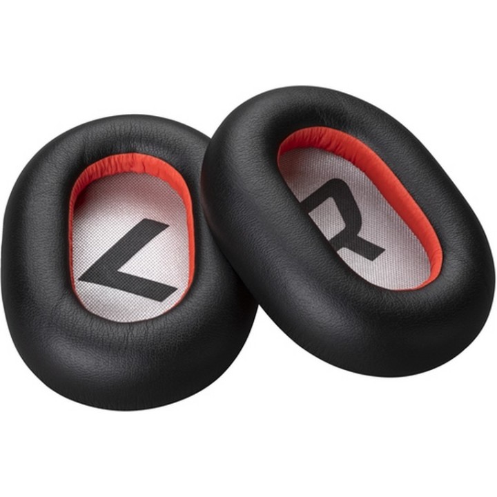 Poly Voyager 8200 Black Leatherette Ear Cushions (2 Pieces) - Replaces Poly SKU (85Q42AA) - HP