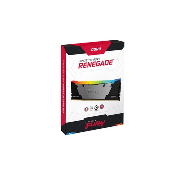 Kingston FURY Renegade RGB - DDR4 - kit - 64 GB: 2 x 32 GB - DIMM 288-PIN - 3200 (KF432C16RB2AK2/64)