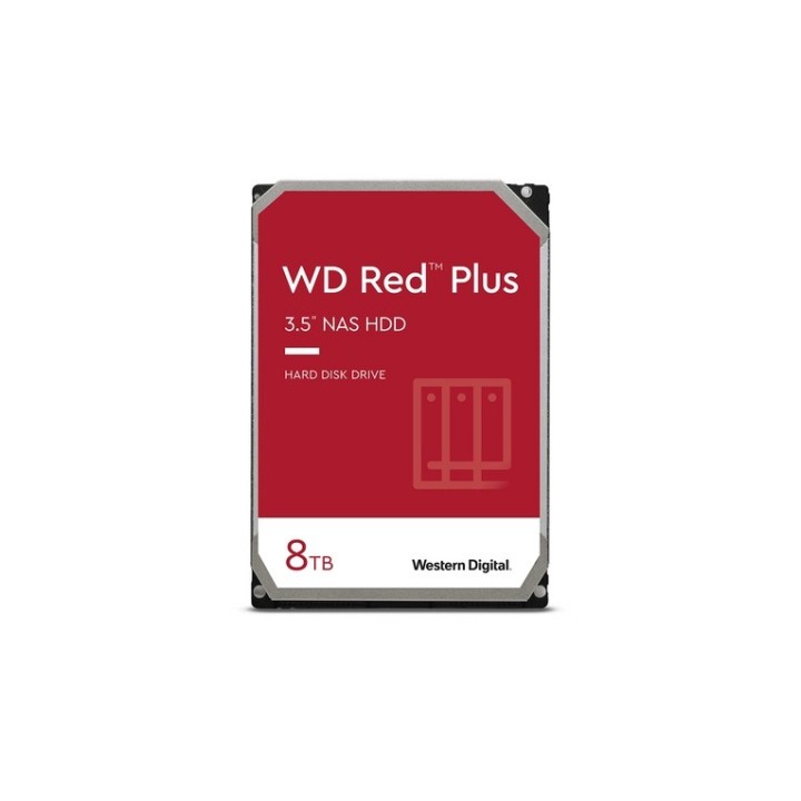 WD Red Plus WD80EFPX - HDD - 8 TB - interno - 3.5" - SATA 6Gb/s - 5640 rpm - buf