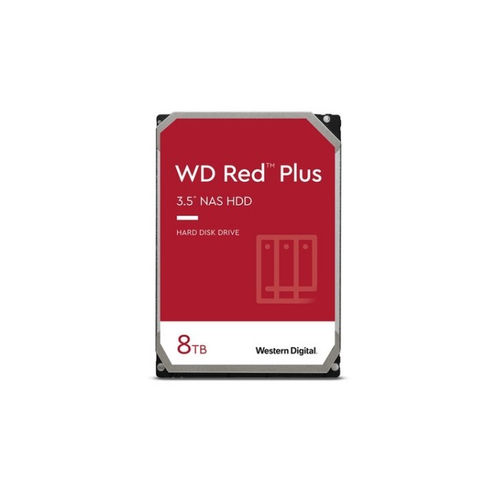 WD Red Plus WD80EFPX - HDD - 8 TB - interno - 3.5" - SATA 6Gb/s - 5640 rpm - buf