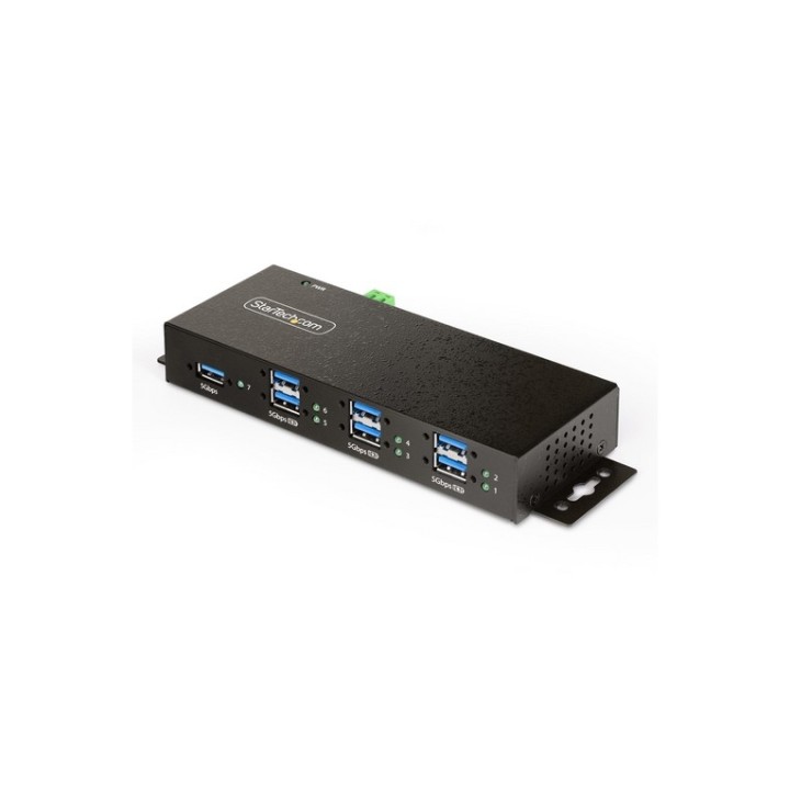 Startech 7-Port Managed USB Hub with 7x USB-A, Heavy Duty with Metal Industrial