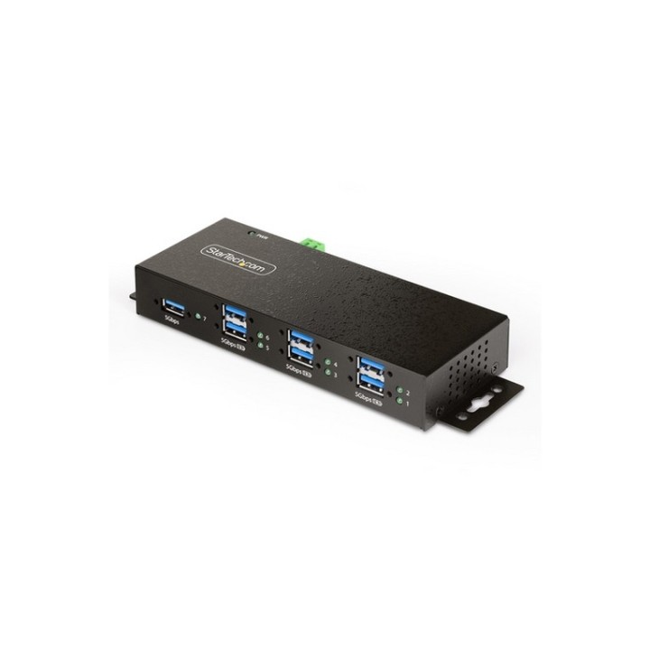 Startech 7-Port Managed USB Hub with 7x USB-A, Heavy Duty with Metal Industrial
