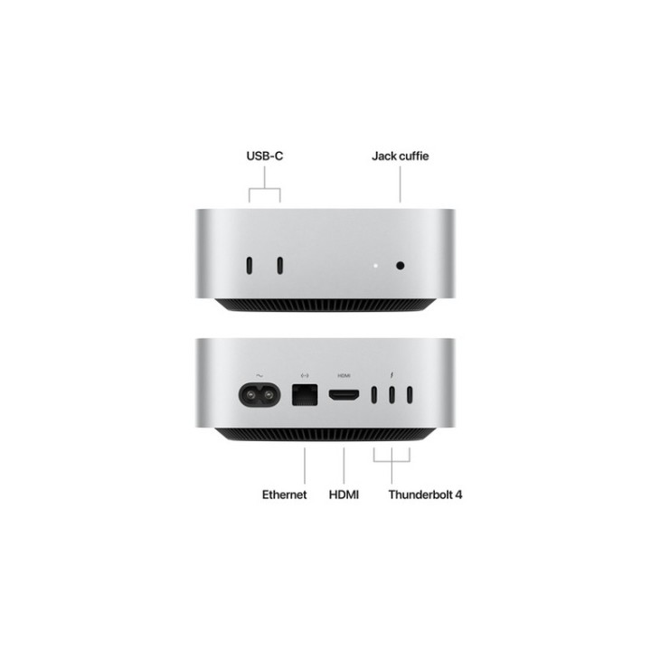 Apple Mac mini - M4 - RAM 24 GB - SSD 512 GB - Apple M4 10-core - Gigabit Ethern (MCYT4T/A)