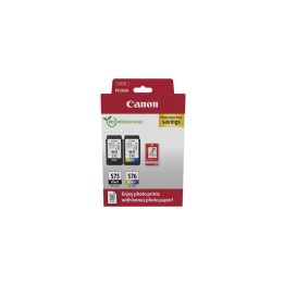Canon PG-575/CL-576 Photo Paper Value Pack - Confezione da 2 - nero, colore (cia