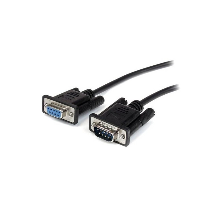 StarTech.com Cavo seriale diretto RS232 DB9 1m nero - M/F - Prolunga seriale - D