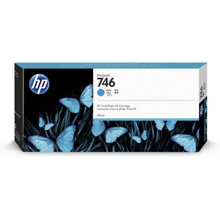 HP 746 - 300 ml - ciano - originale - DesignJet - cartuccia d'inchiostro - per D
