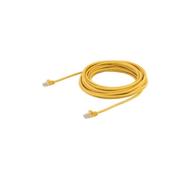 Startech Cavo di Rete da 10m Giallo Cat5e Ethernet RJ45 Antigroviglio - Cavo Pat (45PAT10MYL)