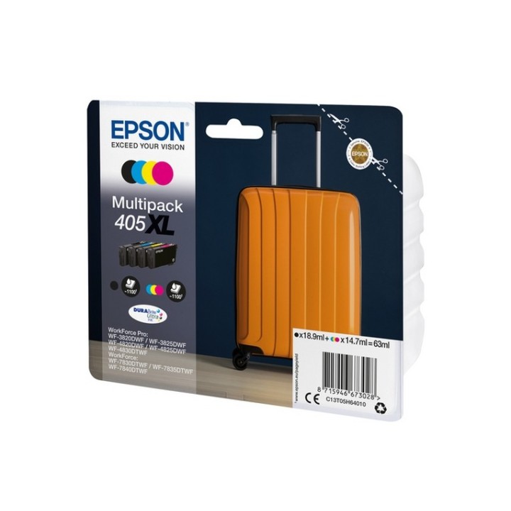 Epson 405XL Multipack - Confezione da 4 - XL - nero, giallo, ciano, magenta - or