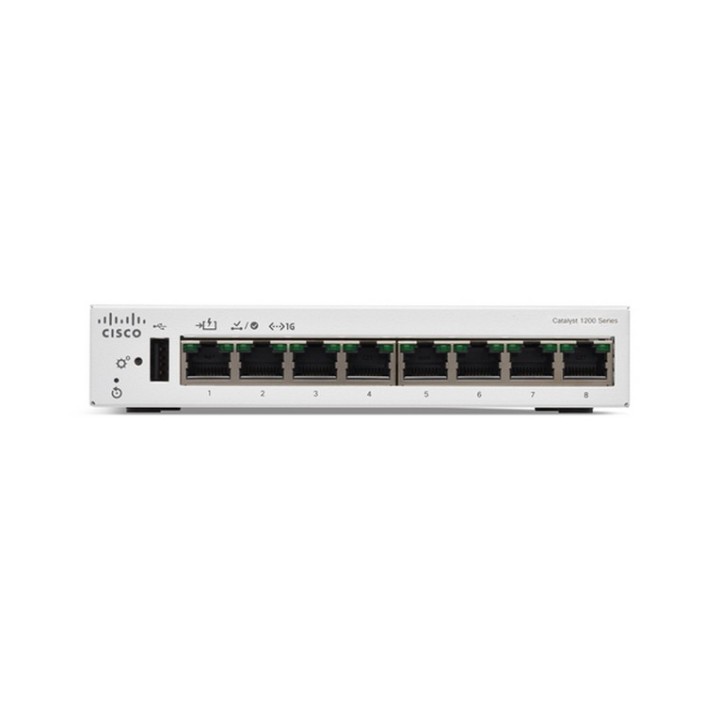 Cisco Catalyst 1200-8T-D - Switch - Ethernet Gigabit - L3 - intelligente - 8 x 1 (C1200-8T-D)