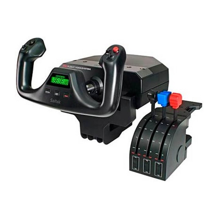 Logitech Flight Yoke System - Cloche e acceleratore - cablato - per PC (945-000004)