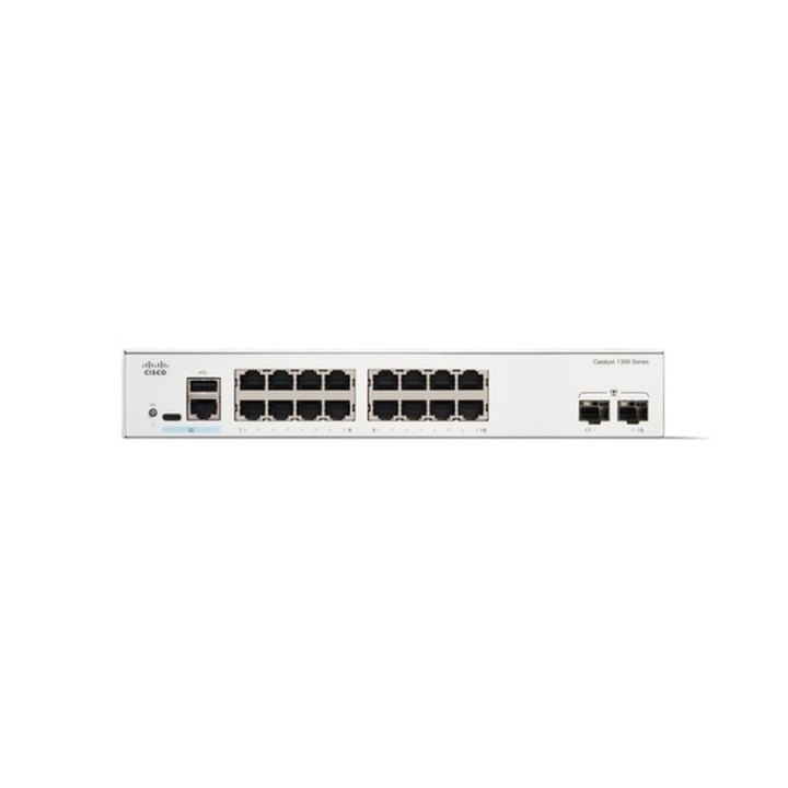 Cisco Catalyst 1300-16T-2G - Switch - L3 - gestito - 16 x 10/100/1000Base-T + 2 (C1300-16T-2G)
