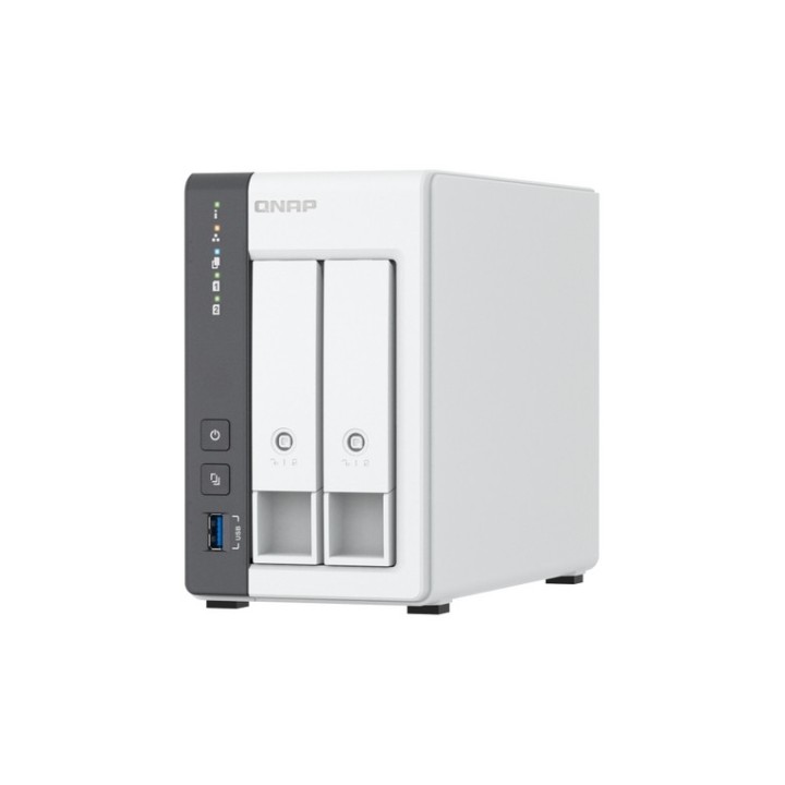 QNAP TS-216G - Server NAS - 2 alloggiamenti - SATA 6Gb/s - RAID JBOD, 0, 1 - RAM