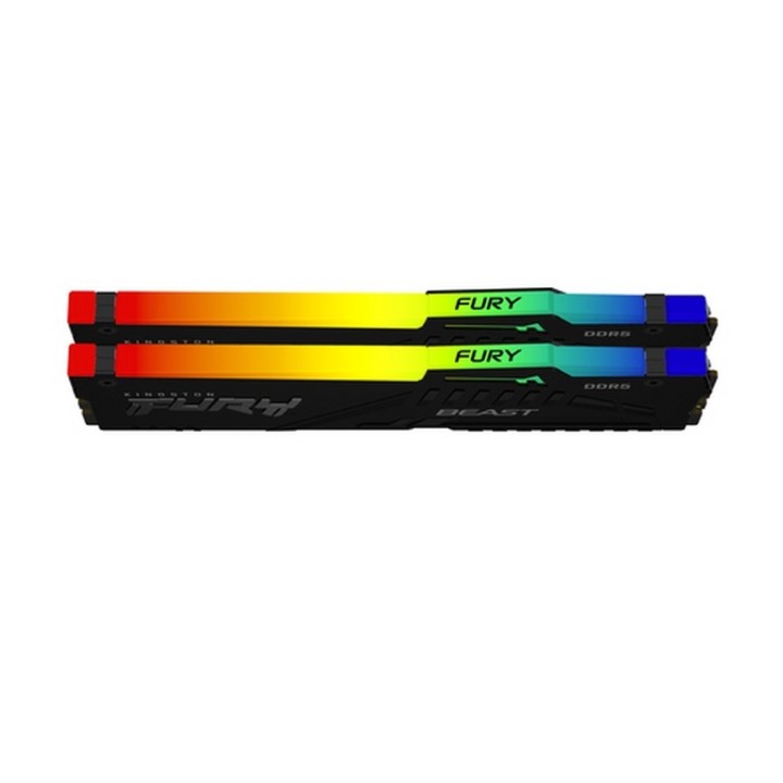 Kingston FURY Beast RGB - DDR5 - kit - 32 GB: 2 x 16 GB - DIMM 288-PIN - 6000 MT