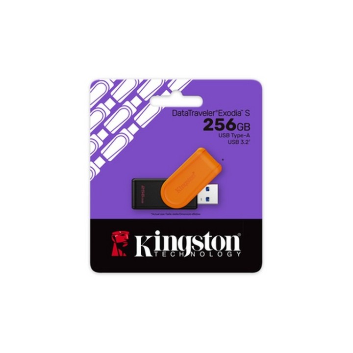 Kingston DataTraveler Exodia S - Chiavetta USB - 256 GB - USB 3.2 Gen 1