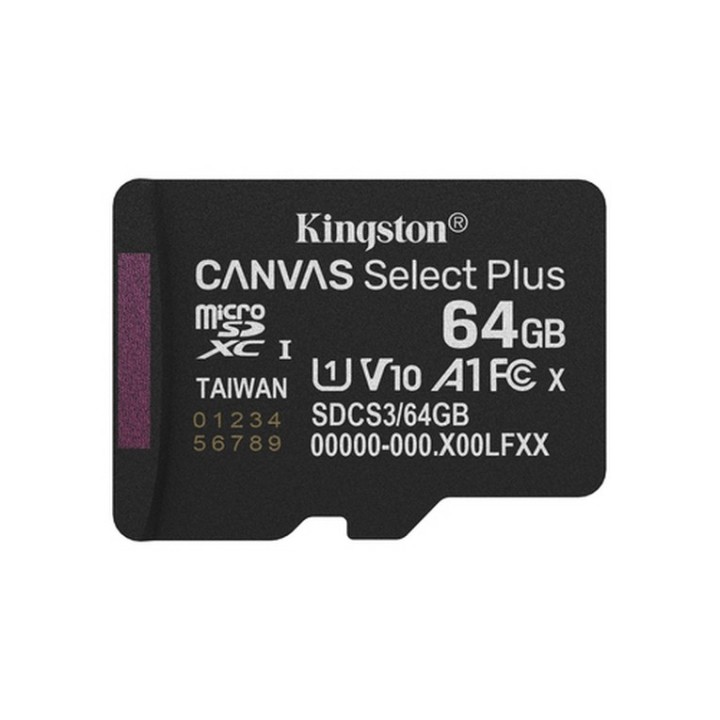 Kingston Canvas Select Plus - Scheda di memoria flash (adattatore da microSDXC a