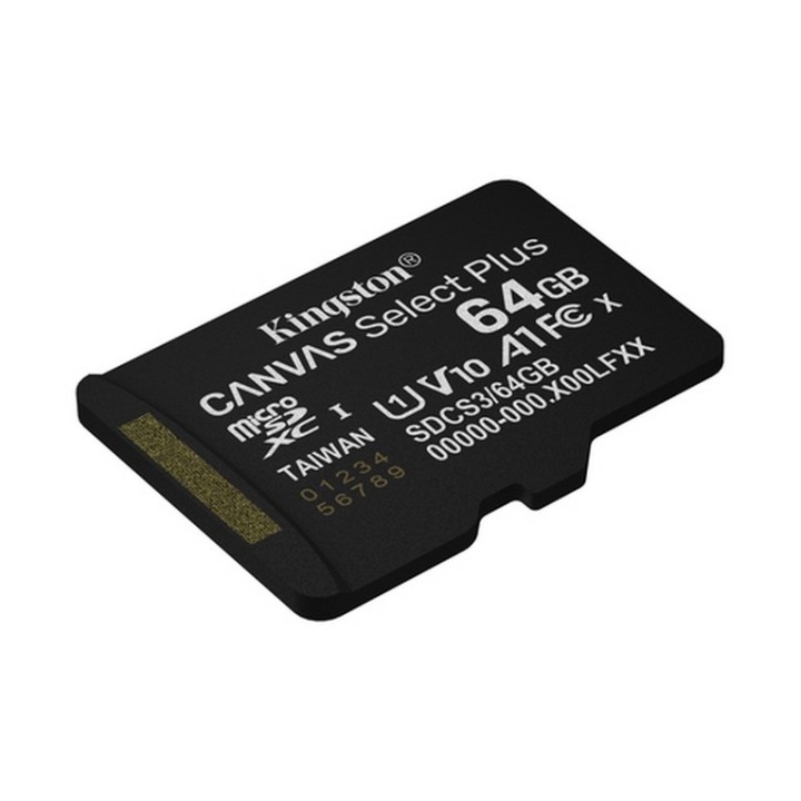 Kingston Canvas Select Plus - Scheda di memoria flash (adattatore da microSDXC a