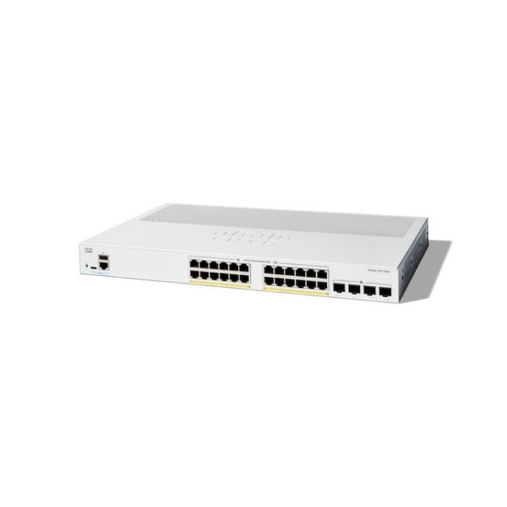 Cisco Catalyst 1200-24P-4X - Switch - L3 - intelligente - 24 x 10/100/1000 (PoE+