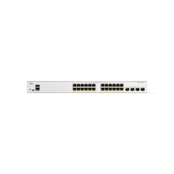 Cisco Catalyst 1200-24P-4X - Switch - L3 - intelligente - 24 x 10/100/1000 (PoE+