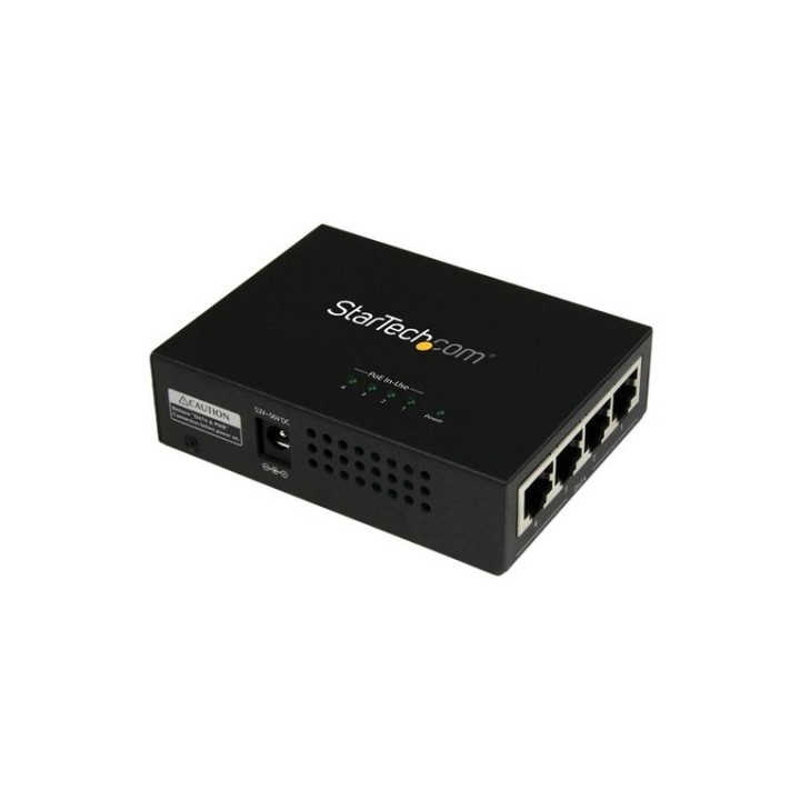 StarTech.com Adattatore Iniettore midspan a 4 porte Gigabit Power over Ethernet  (POEINJ4G)
