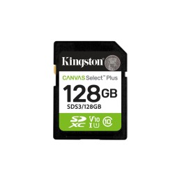 Kingston Canvas Select Plus - Scheda di memoria flash - 128 GB - Video Class V10 (SDS3/128GB)