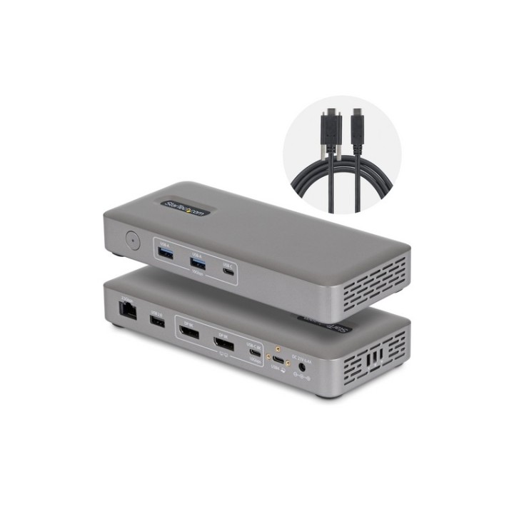 Startech - Docking station - USB4 / Thunderbolt 4 / Thunderbolt 5 - 2 x DP - 1Gb (208UE-USB4-DOCK)