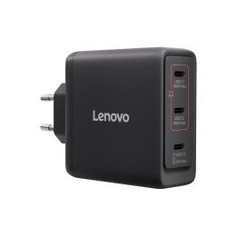 Lenovo - Alimentatore - GaN - 100 watt - 3 connettori di uscita (USB-C) - nero - (40AW100BEU)