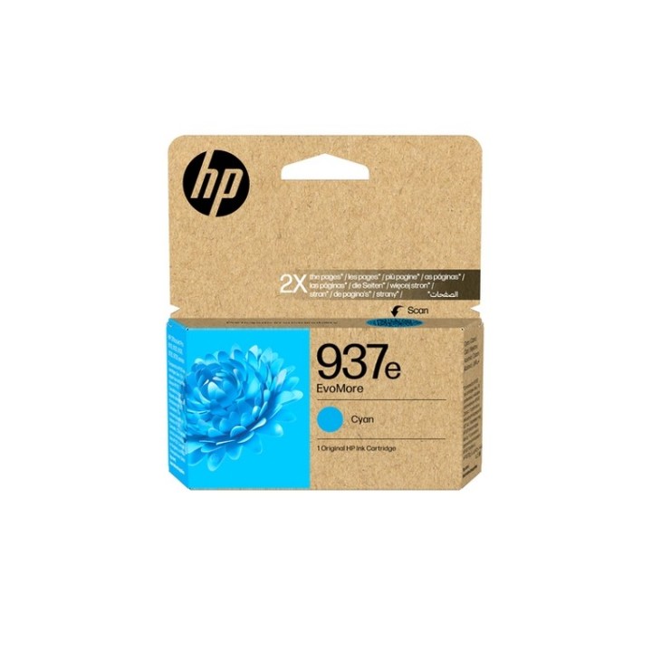 HP 937e EvoMore - 20 ml - ciano - originale - Officejet - cartuccia d'inchiostro (4S6W6NELS1)
