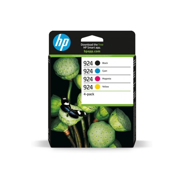HP 924 - Confezione da 4 - nero, giallo, ciano, magenta - originale - Officejet  (6C3Z1NELS1)
