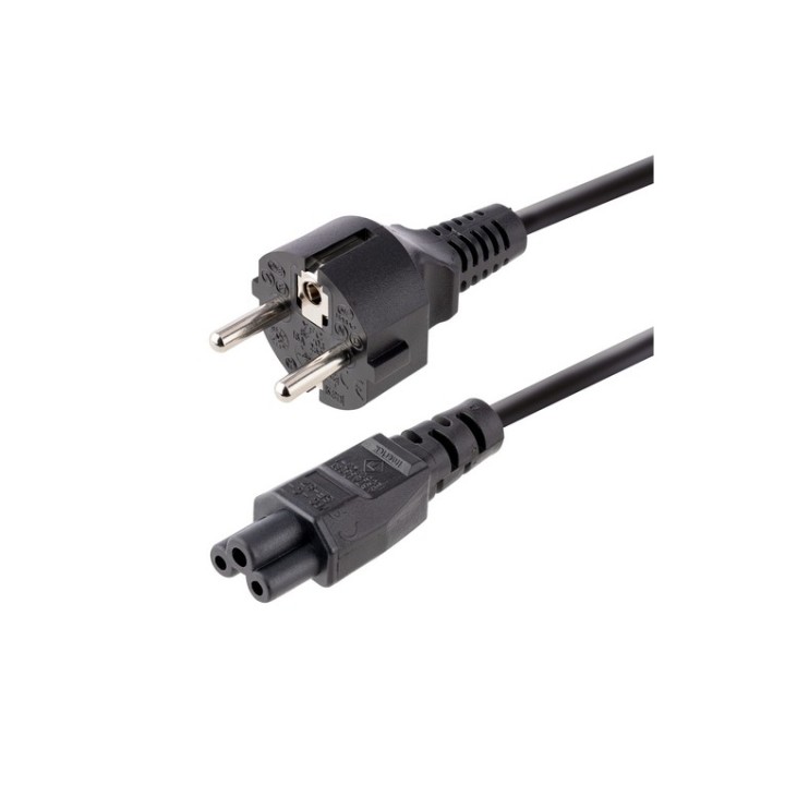 StarTech.com Cavo di Alimentazione CA da 3m, Spina Schuko a C5 2.5A-250V - Cavo  (753E-3M-POWER-LEAD)