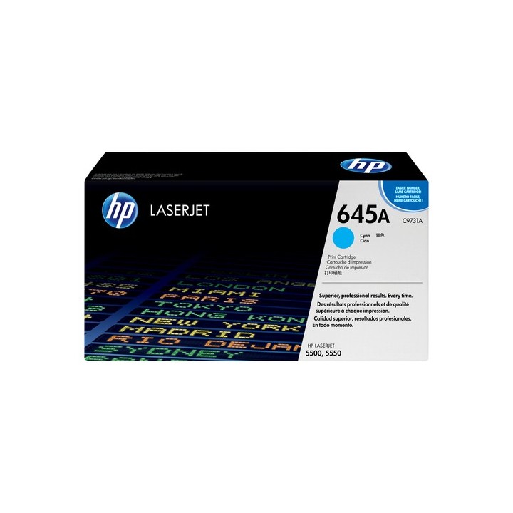 Cartuccia di stampa smart per stampanti HP Color LaserJet 5500, ciano (fino a 12.000 pagine)