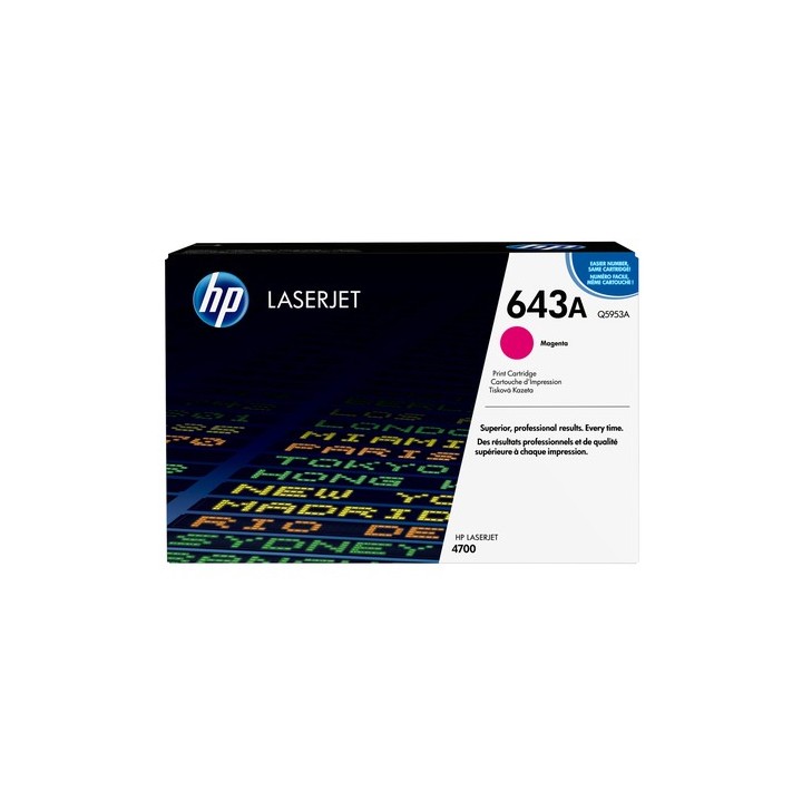 Cartuccia di stampa per stampanti HP Color LaserJet 4700, magenta Q5953A, fino a 10.000 pagine