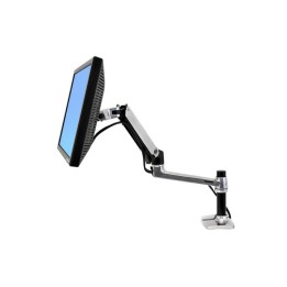 Ergotron braccio monitor regolabile LX staffa monitor scrivania braccio laptop braccio portatile (con aggiunta 50-193-200 Porta