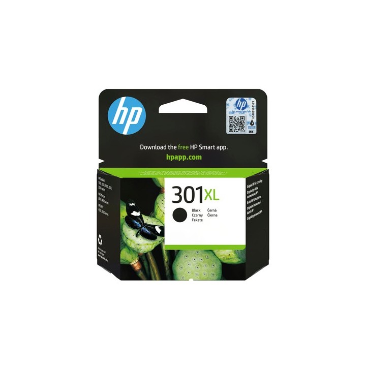 HP 301XL - 8 ml - Alta resa - nero - originale - cartuccia d'inchiostro - per HP DeskJet 1000, 1010, 1050 AiO, 1050A AiO, 1510 