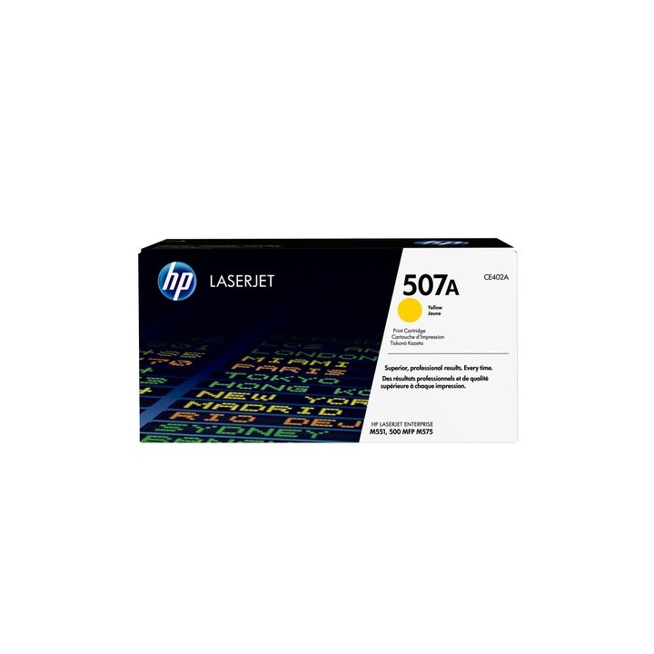 HP 507A - Giallo - originale - LaserJet - cartuccia toner (CE402A) - per Color LaserJet Enterprise MFP M575, LaserJet Enterpris