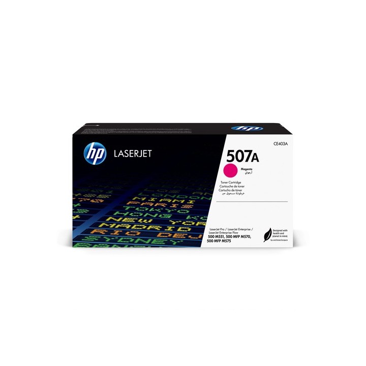 HP 507A - Magenta - originale - LaserJet - cartuccia toner (CE403A) - per Color LaserJet Enterprise MFP M575, LaserJet Enterpri