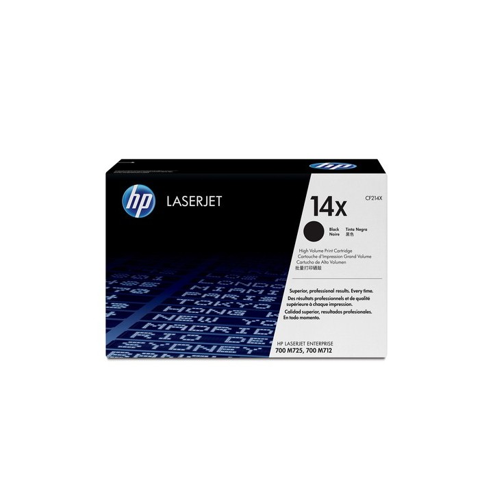 HP 14X - Alta resa - nero - originale - LaserJet - cartuccia toner (CF214X) - per Color LaserJet M725, LaserJet Enterprise 700,