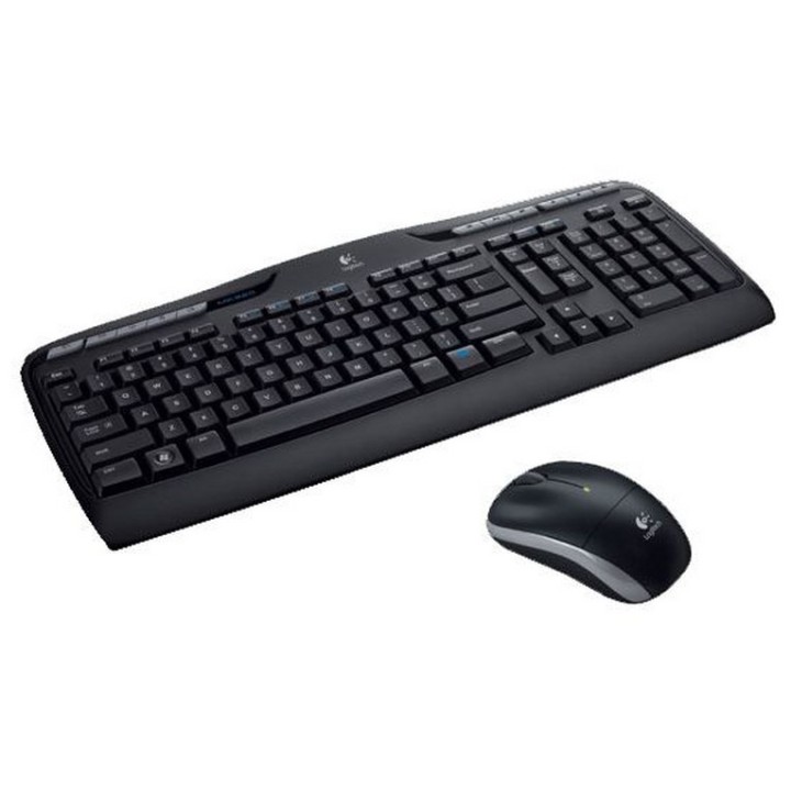 Logitech Wireless Combo MK330 - Set mouse e tastiera - senza fili - 2.4 GHz - USA Internazionale - nero