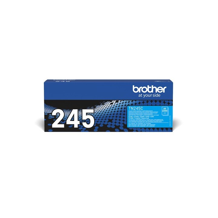 Brother TN245C - Alta resa - ciano - originale - cartuccia toner - per Brother DCP-9015CDW, DCP-9020CDN, DCP-9020CDW, HL-3150CD