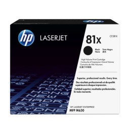 HP 81X - Alta resa - nero - originale - LaserJet - cartuccia toner (CF281X) - per LaserJet M605, LaserJet Enterprise M605, M632