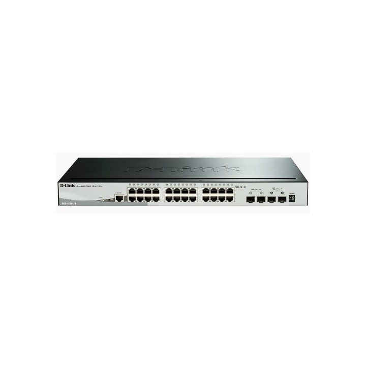 D-Link SmartPro DGS-1510-28X - Switch - L3 - gestito - 24 x 10/100/1000 + 4 x 10 Gigabit SFP+ - desktop, montabile su rack