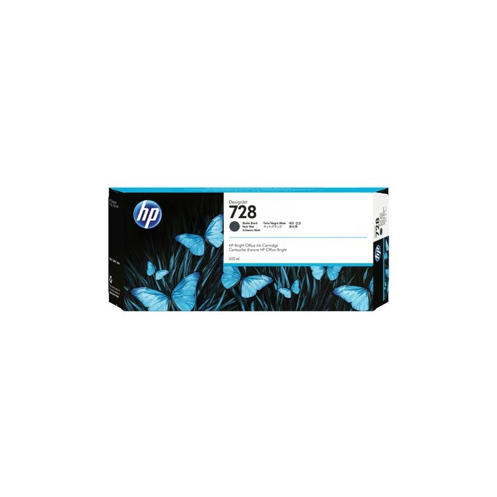 HP 728 - 300 ml - nero opaco - originale - DesignJet - cartuccia d'inchiostro - per DesignJet T730, T830