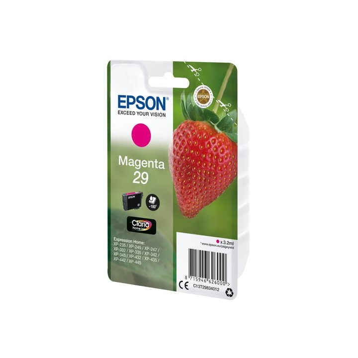 Epson 29 - 3.2 ml - magenta - originale - blister - cartuccia d'inchiostro - per Expression Home XP-245, 247, 255, 257, 332, 34