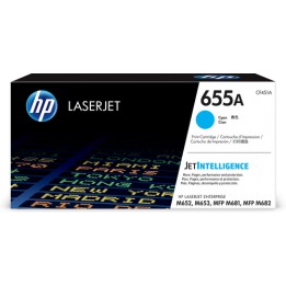 HP 655A - Ciano - originale - LaserJet - cartuccia toner (CF451A) - per Color LaserJet Managed Flow MFP M681, LaserJet Enterpri