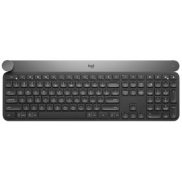 Logitech Craft Advanced with Creative Input Dial - Tastiera - retroilluminato - senza fili - Bluetooth, 2.4 GHz - QWERTY - ital