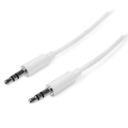 Startech Cavo audio stereo slim da 3,5 mm bianco 3m - M/M - Cavo per cuffie da maschio a maschio - Mini jack da 3,5 mm (MU3MMMS